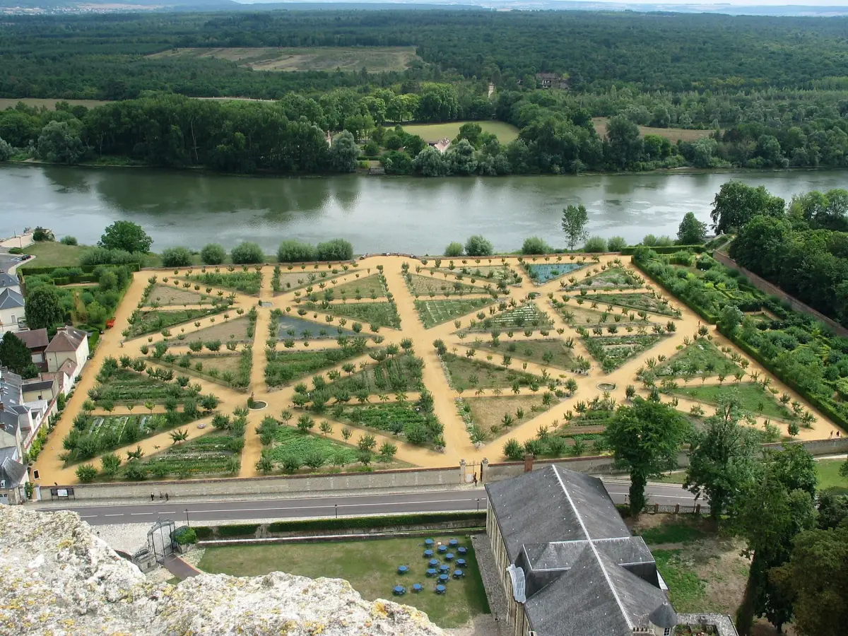 Le potager du château de La Roche-Guyon